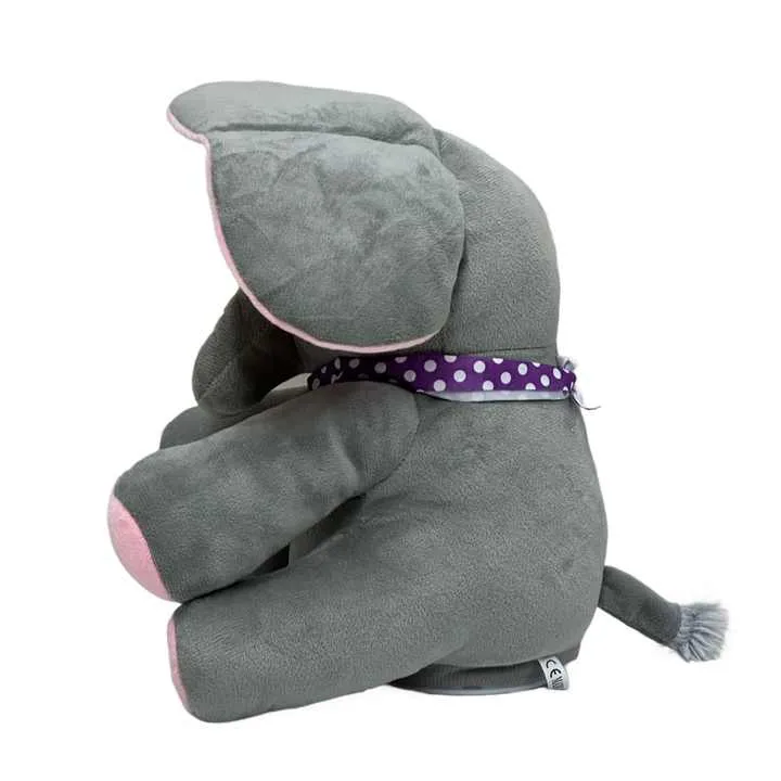 لعبة أطفال تفاعلية محشوة على شكل حيوانات فيل  Interactive Stuffed Animal Elephant Plush Toy Soft Plush