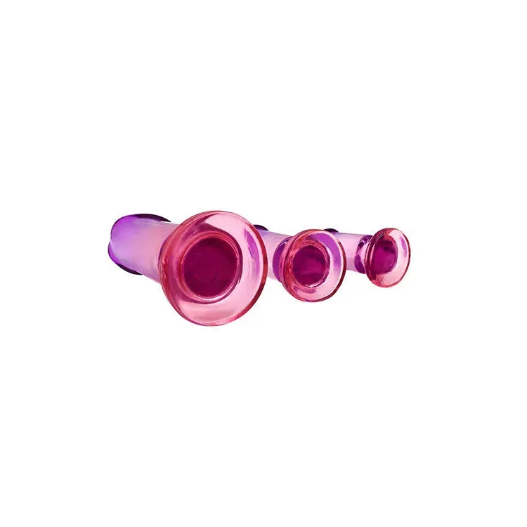 Adam & Eve SUNSET DREAMS Anal Training Kit - /Purple Anal Training Set - Set of 3 Plugs