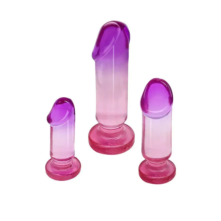 Adam & Eve SUNSET DREAMS Anal Training Kit - /Purple Anal Training Set - Set of 3 Plugs