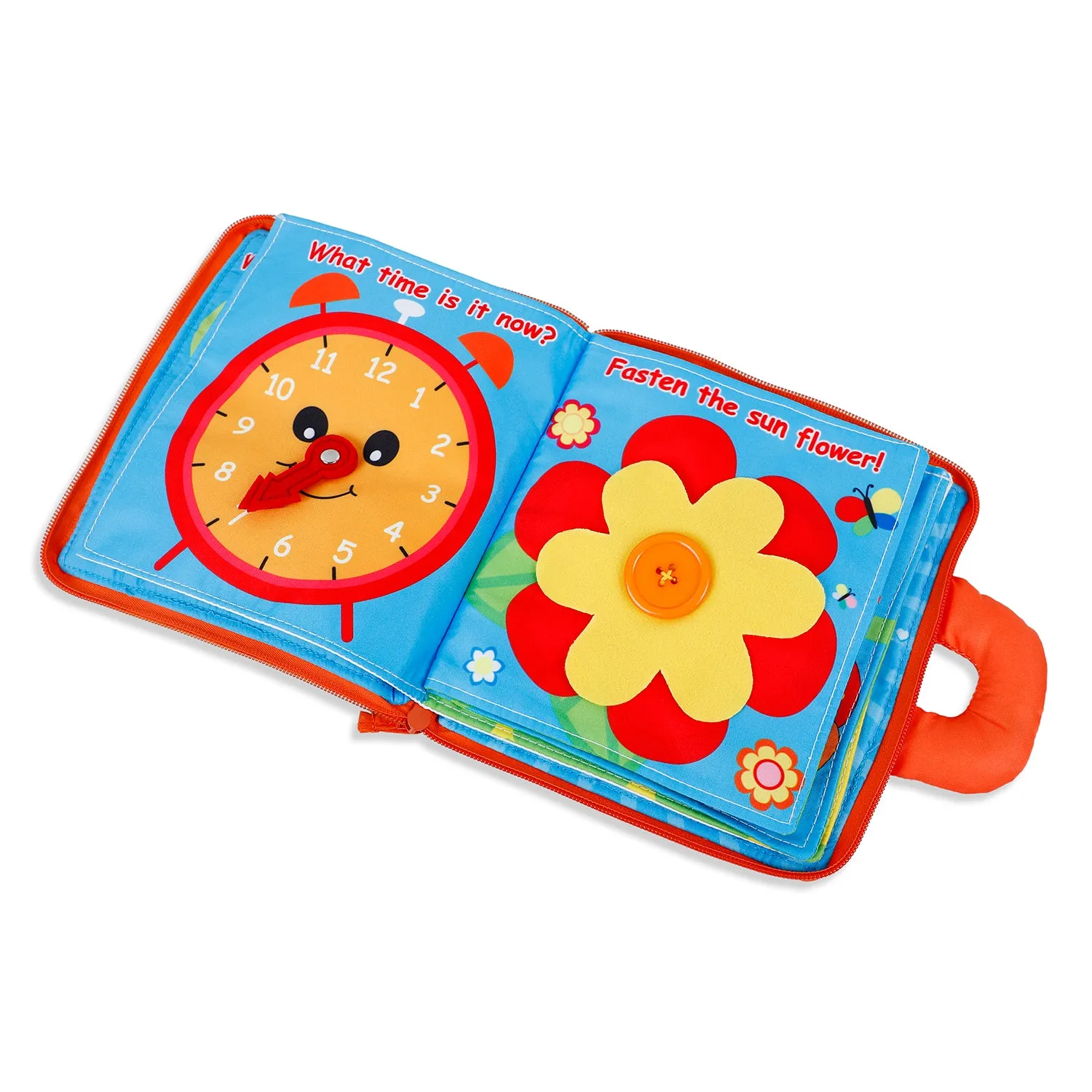 Baby Moo Learning Basic Tasks Multicolour Activity Cloth Book