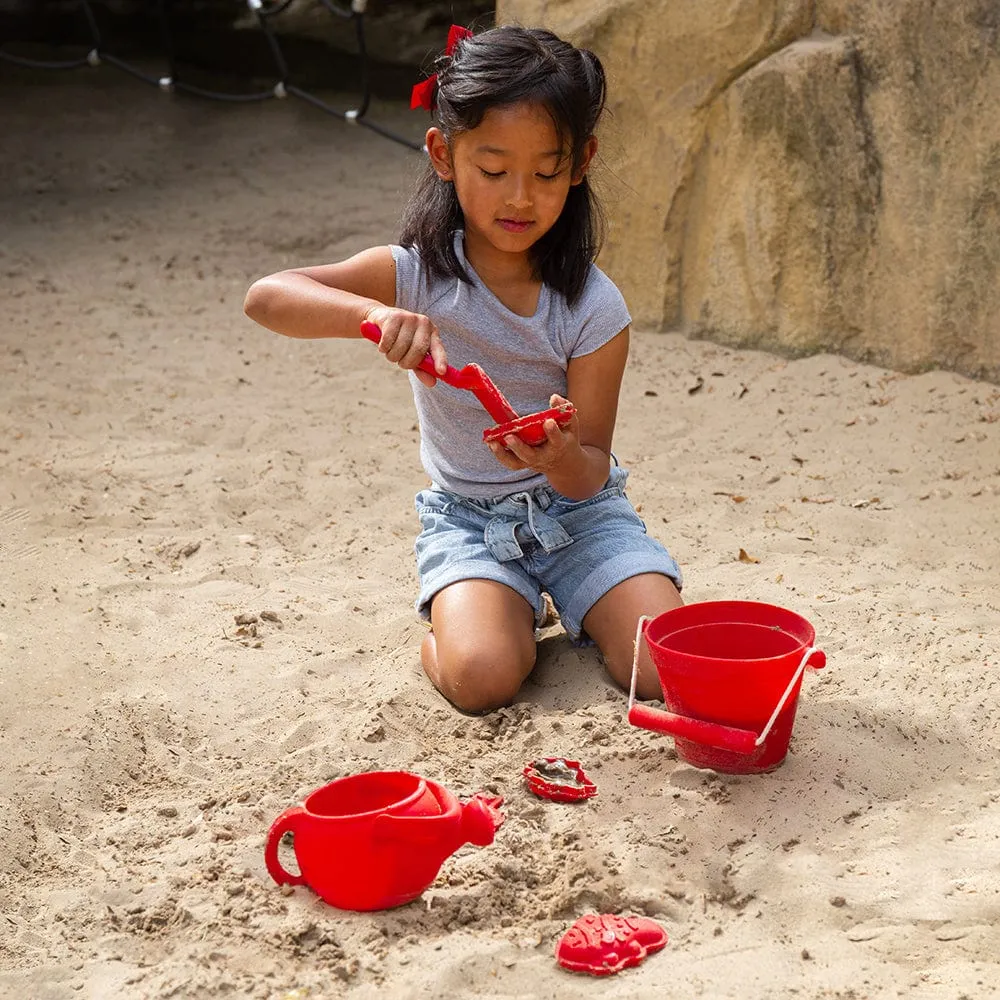 Bigjigs Toys Cherry Red Silicone Beach Toys Bundle (5 Pieces)