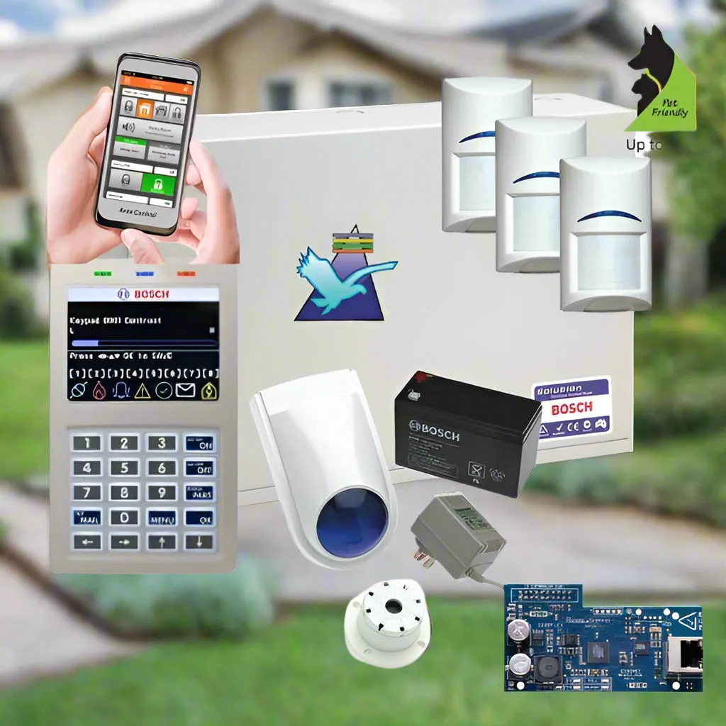 Bosch Solution 6000 Alarm System IP Kit, 3 x Tritech Detectors