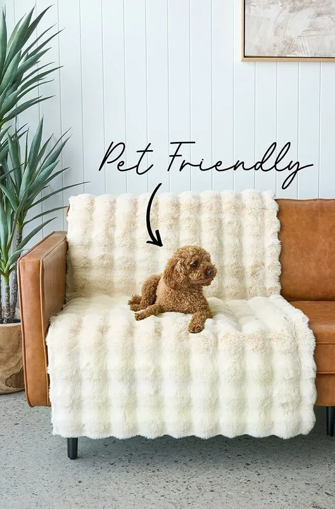 Bubble Washable Rug Natural