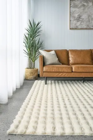 Bubble Washable Rug Natural