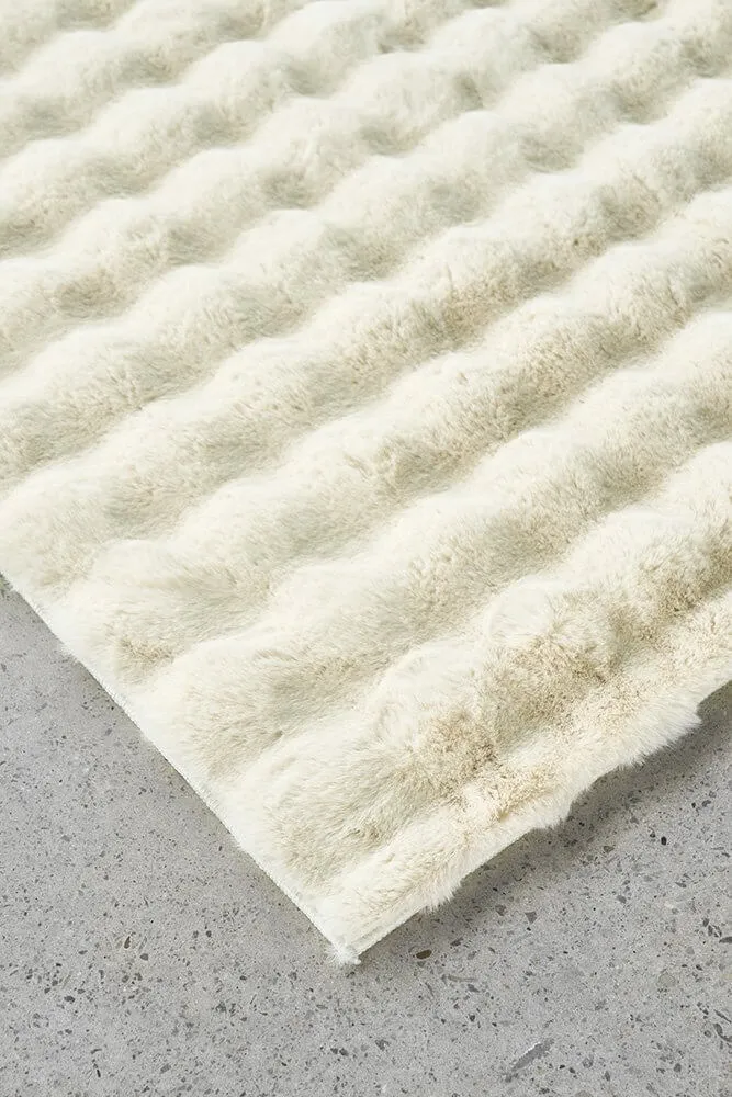 Bubble Washable Rug Natural