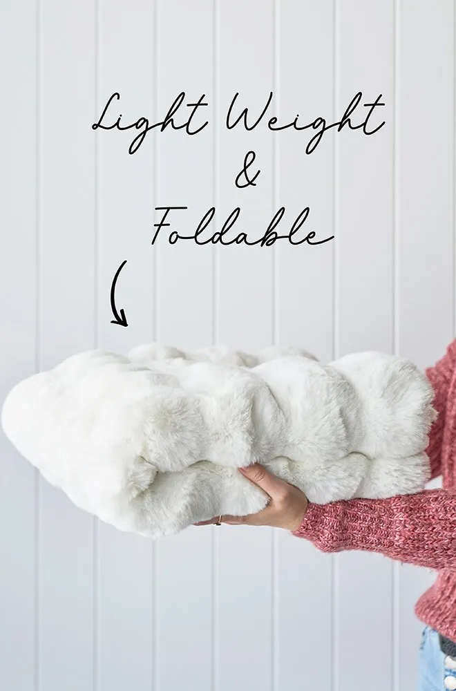 Bubble Washable Rug White