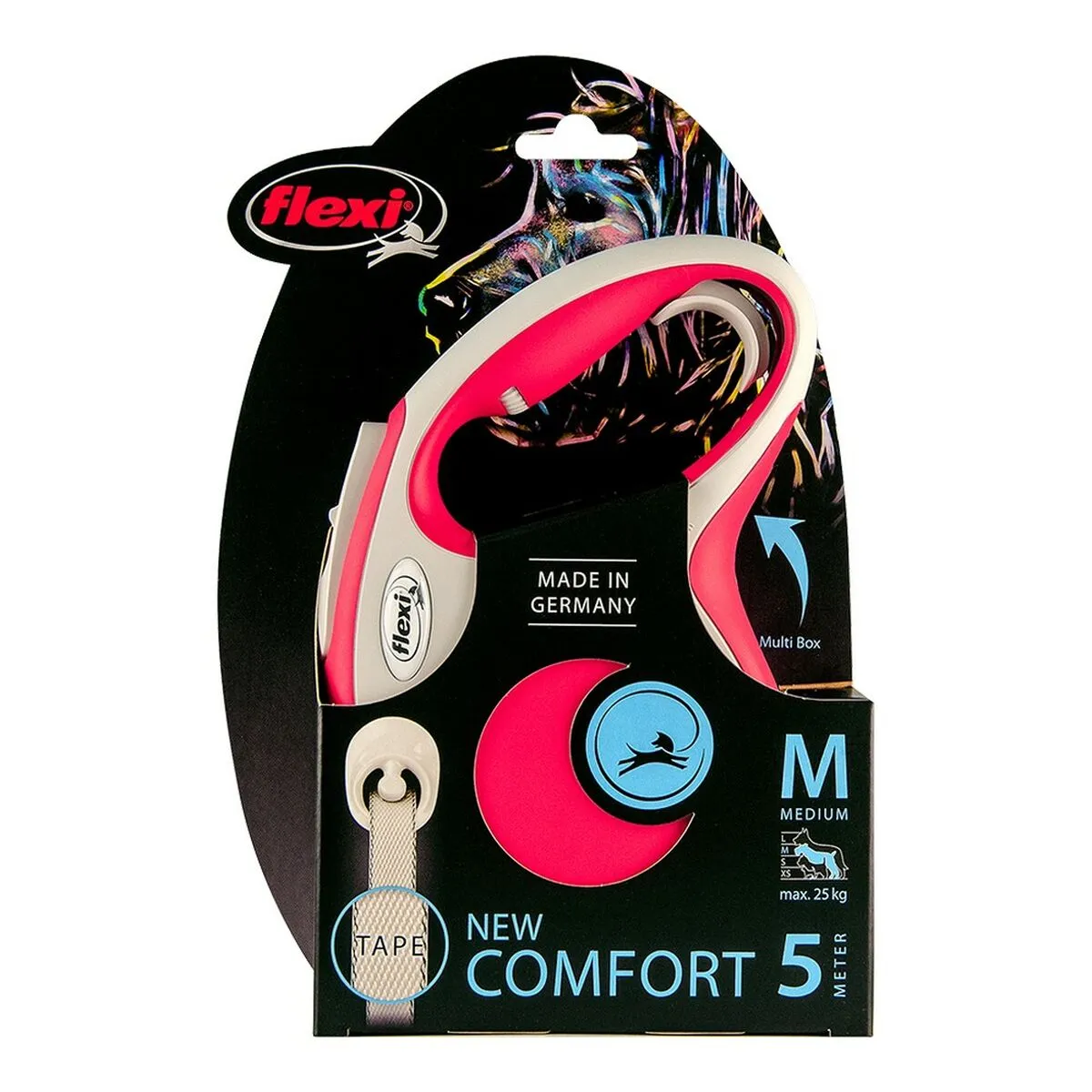 Dog Lead by Flexi New Comfort Red Xs
