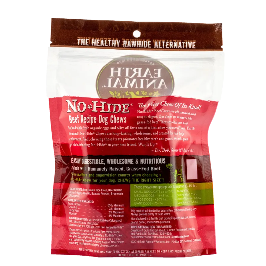 Earth Animal No-Hide Beef Chew 2PK