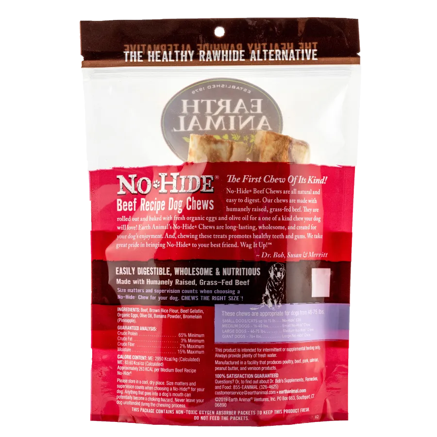 Earth Animal No-Hide Beef Chew 2PK