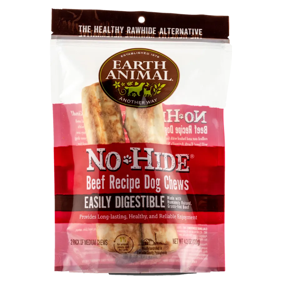 Earth Animal No-Hide Beef Chew 2PK