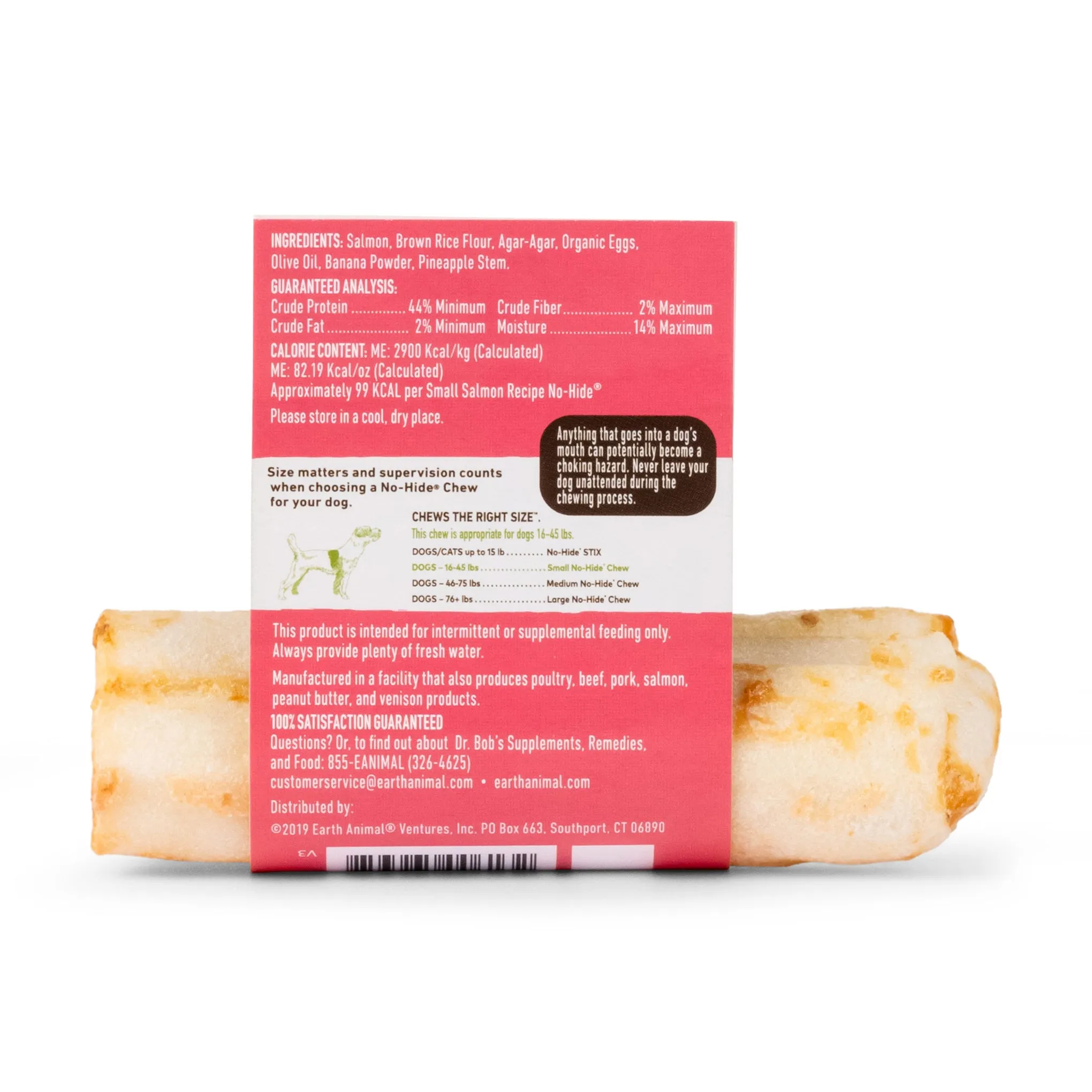 Earth Animal No Hide Salmon Chews for Dogs