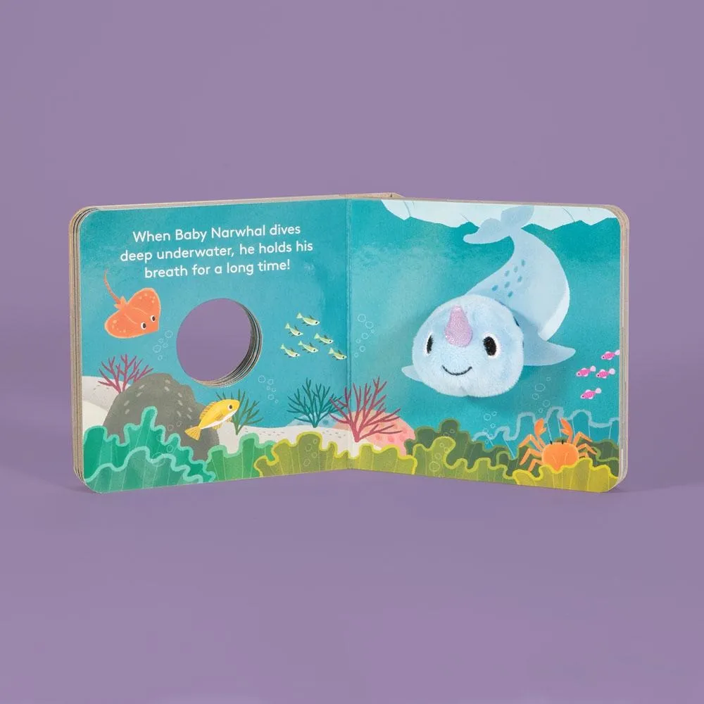 Finger Puppet Board Book - Baby Narwhal