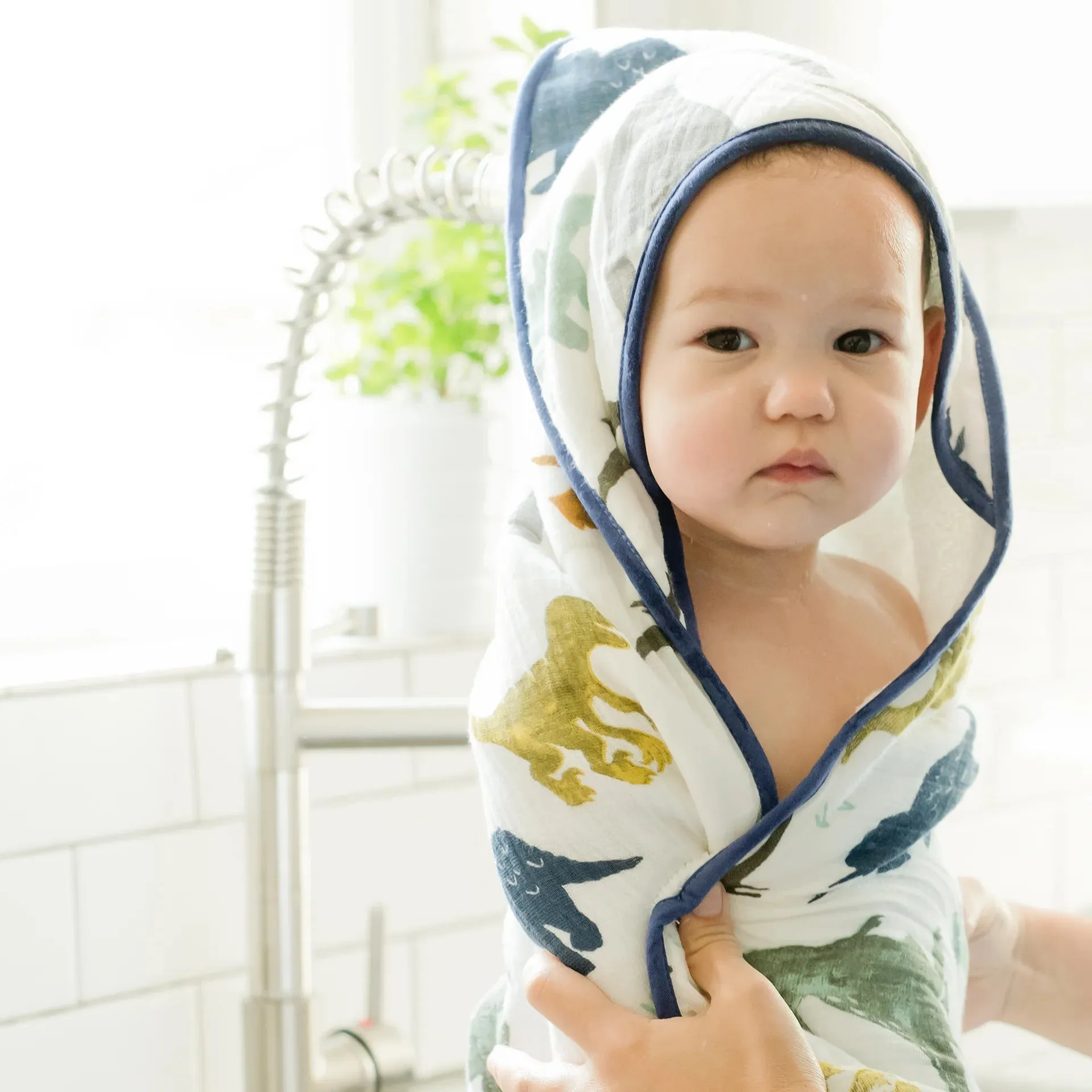 Infant Hooded Towel (Dino Friends)