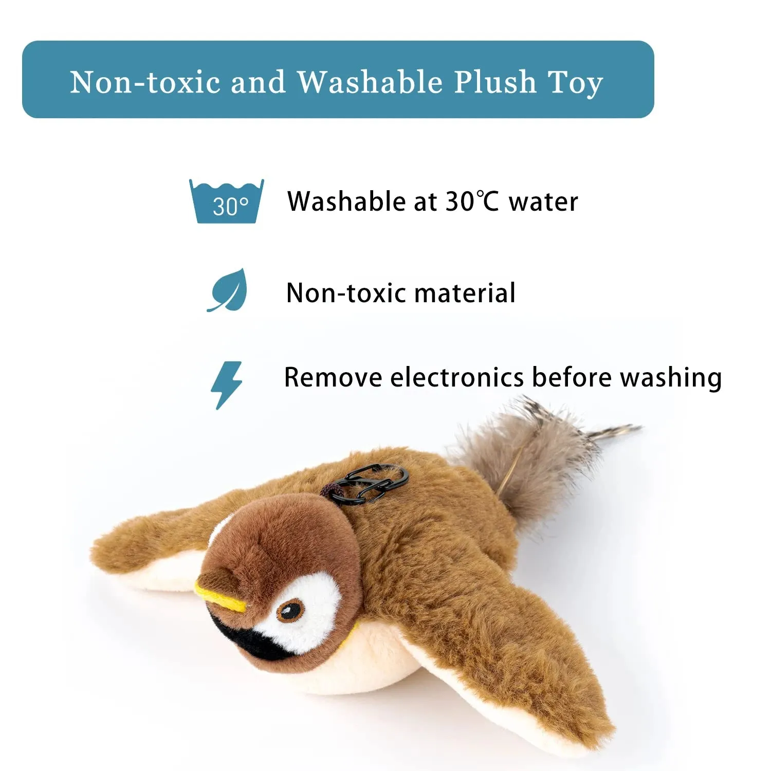 Interactive Chirping Sparrow Cat Toy