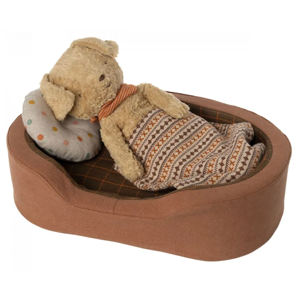 Maileg Cosy basket, Medium - Brown