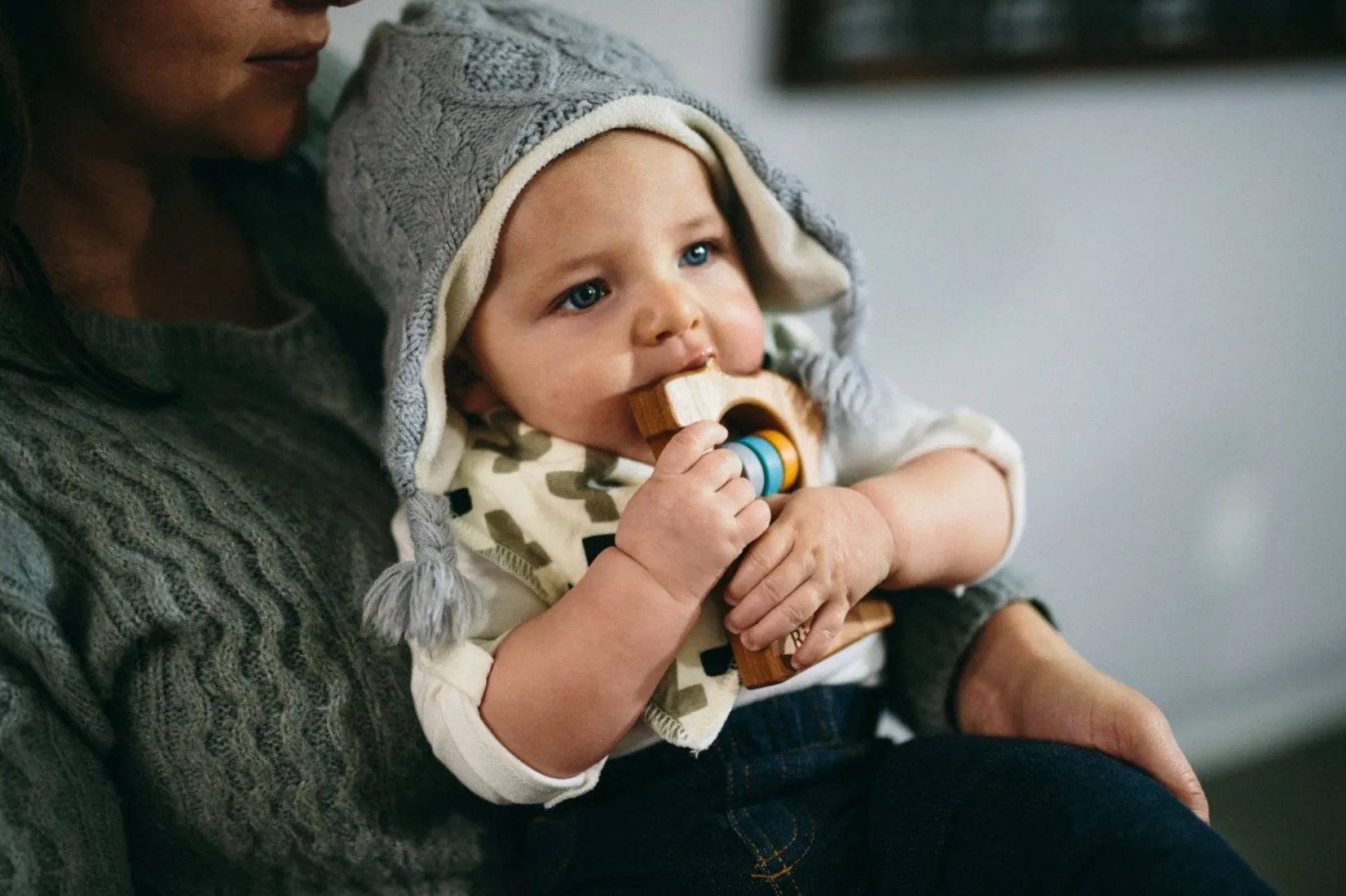 Minnesota Wooden Baby Rattle - Lakeshore