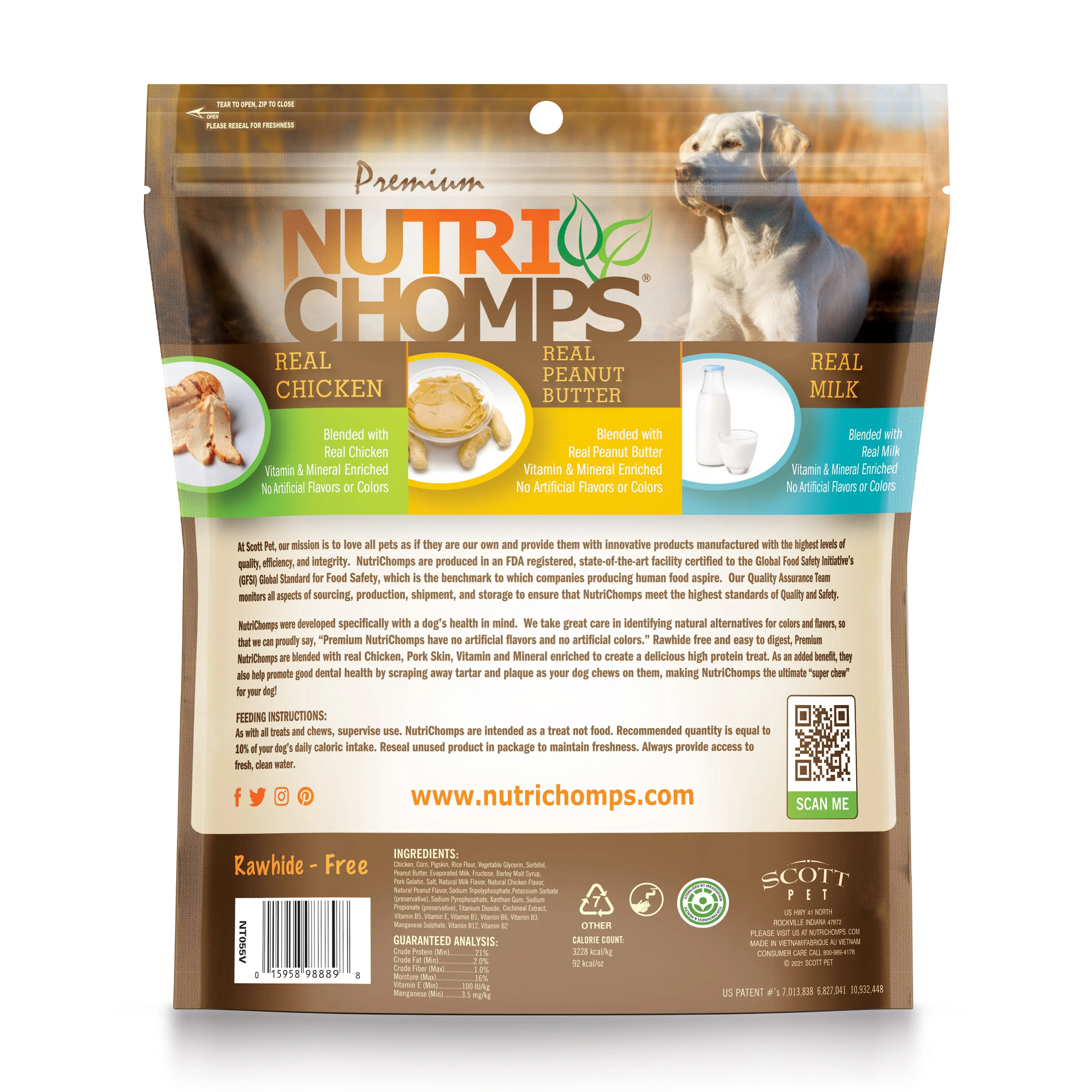 NutriChomps 6-inch Multi-Ply Assorted Flavor Braids, 10 Count Dog Chews