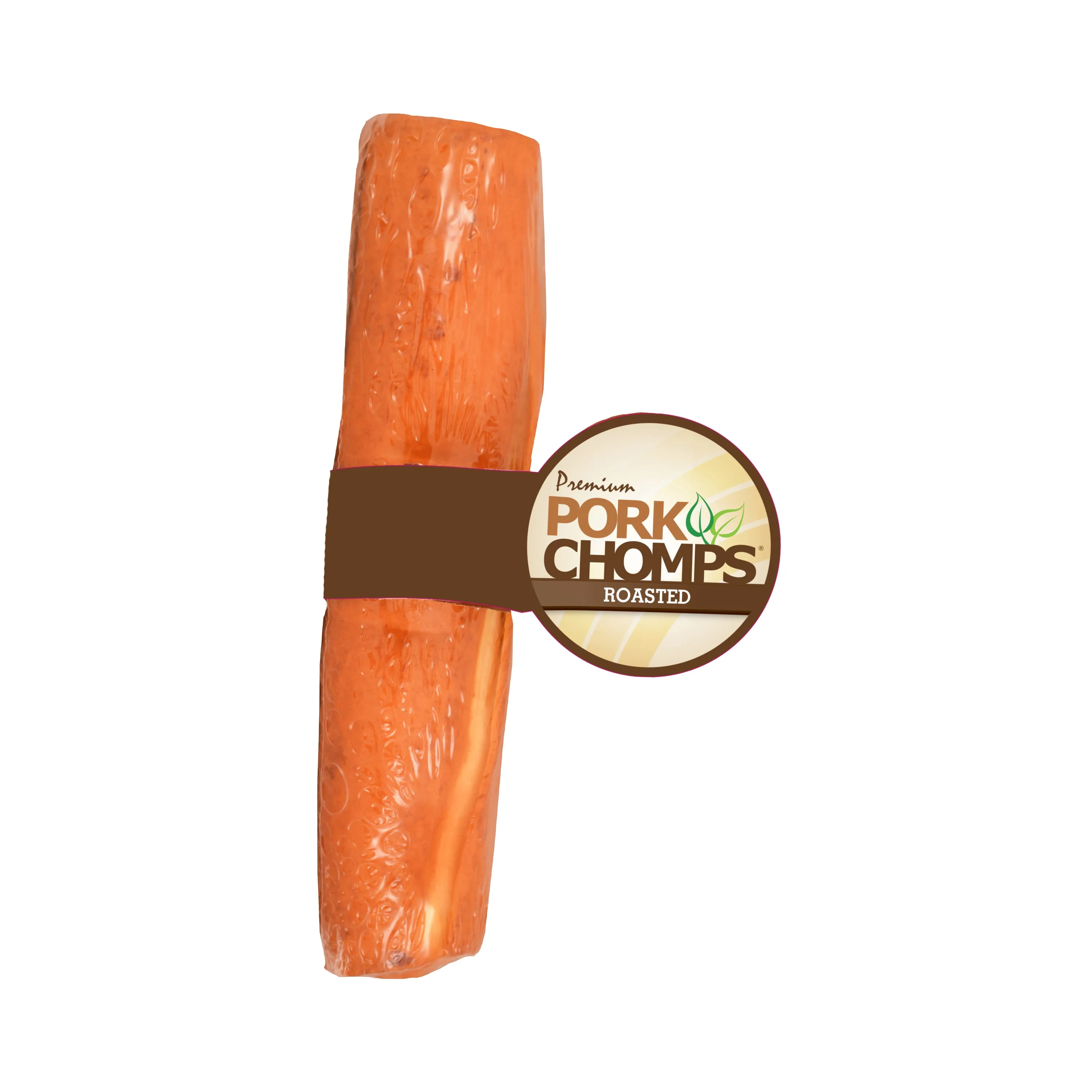 Pork Chomps 8-inch Roasted Pork Skin Rolls, 1 count Dog Chew