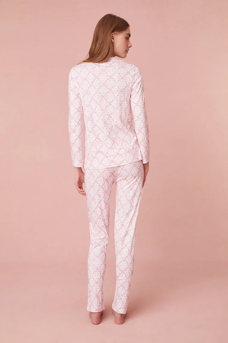 Roller Rabbit x LoveShackFancy Baby Bow Hearts Women's Pajama