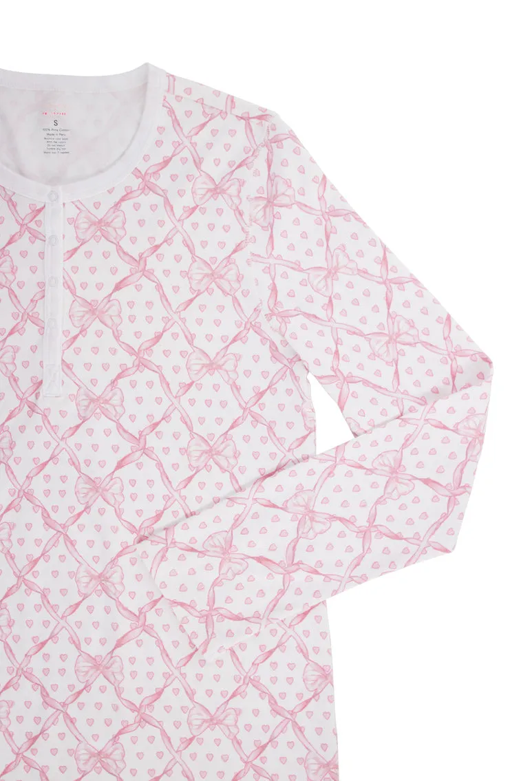 Roller Rabbit x LoveShackFancy Baby Bow Hearts Women's Pajama