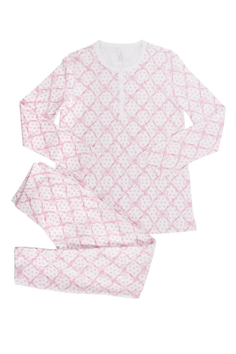 Roller Rabbit x LoveShackFancy Baby Bow Hearts Women's Pajama