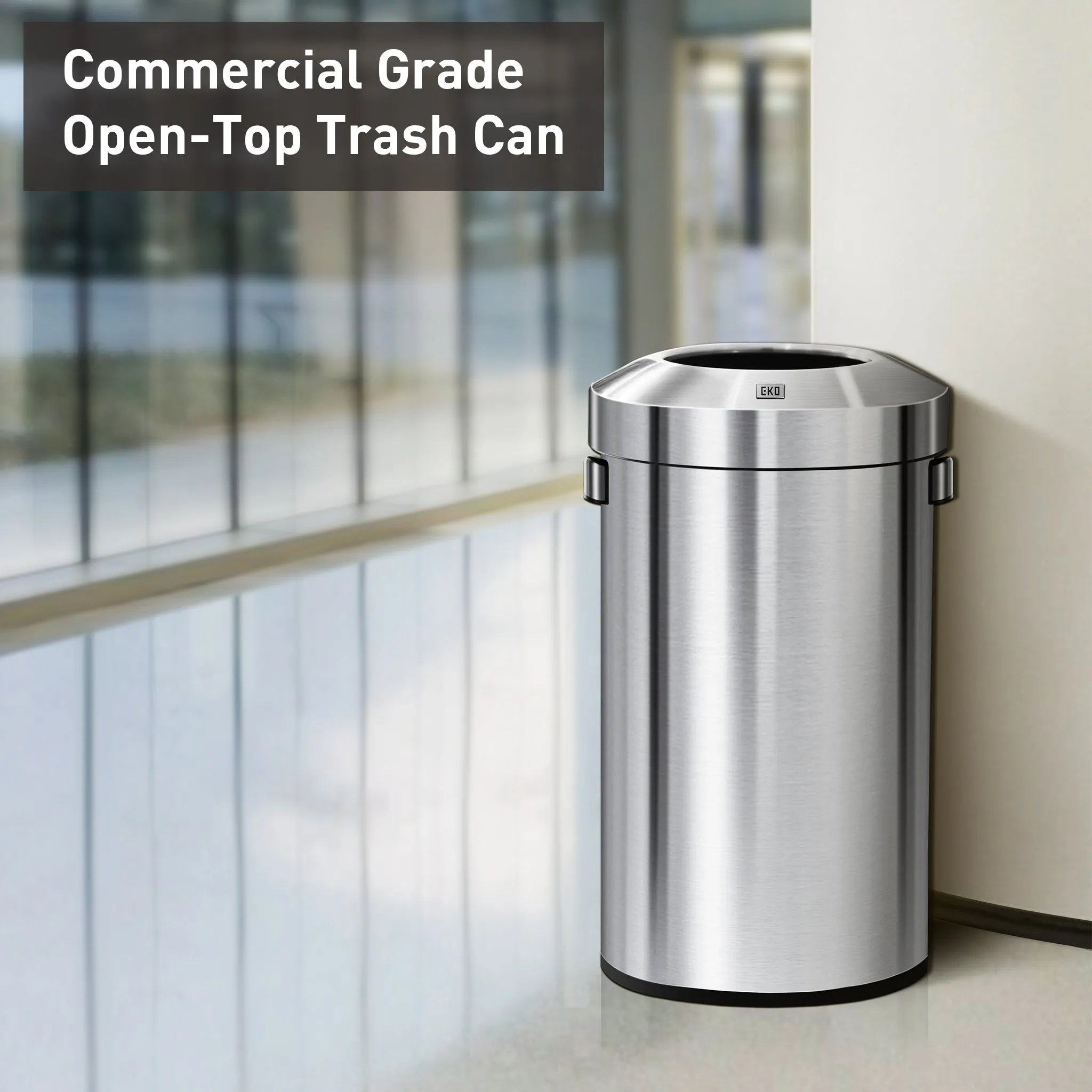 Urban Round Open Top Can Commercial Grade - 60L / 16 Gal